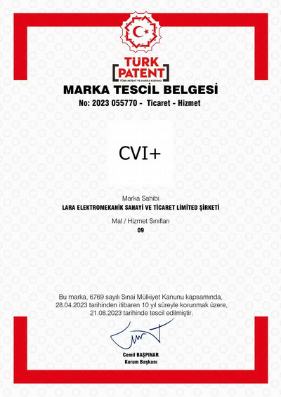 Trademark Registration Certificate - CVI+
